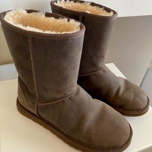 Brown UGGS Leather Finish